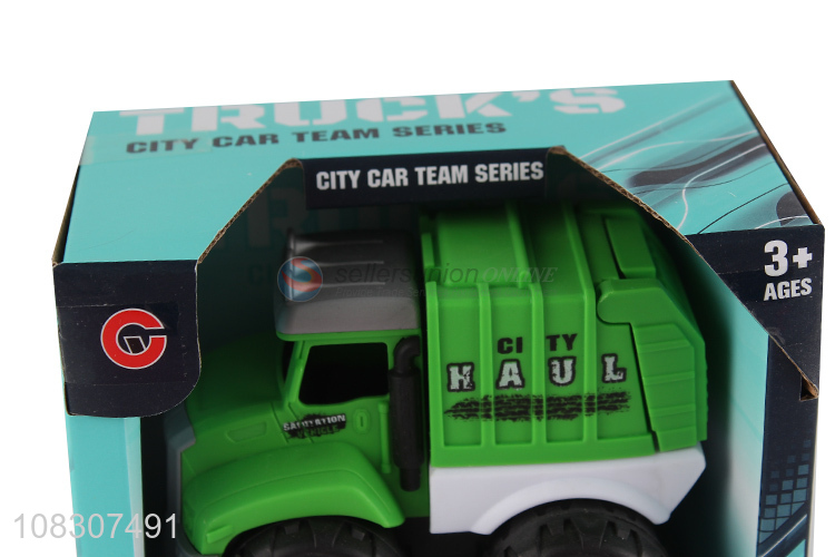 Good Quality Inertial Sanitation Vehicle Cartoon Toy Car