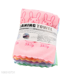 Low price multi-use microfiber cleaning cloths for mirrors tables
