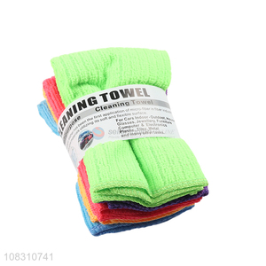 Wholesale absorbent lint free microfiber cloths cleaning towels