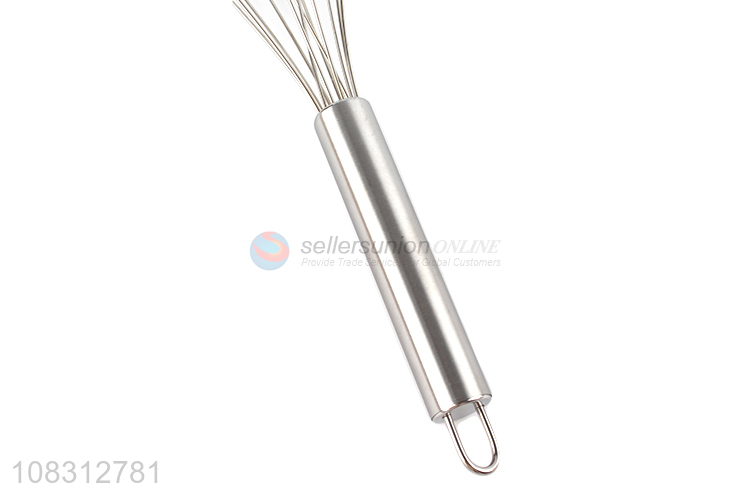Wholesale price silver stainless steel egg whisk whipping mixer