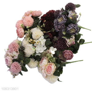 Good price fake flowers artificial flowers for wedding decoration