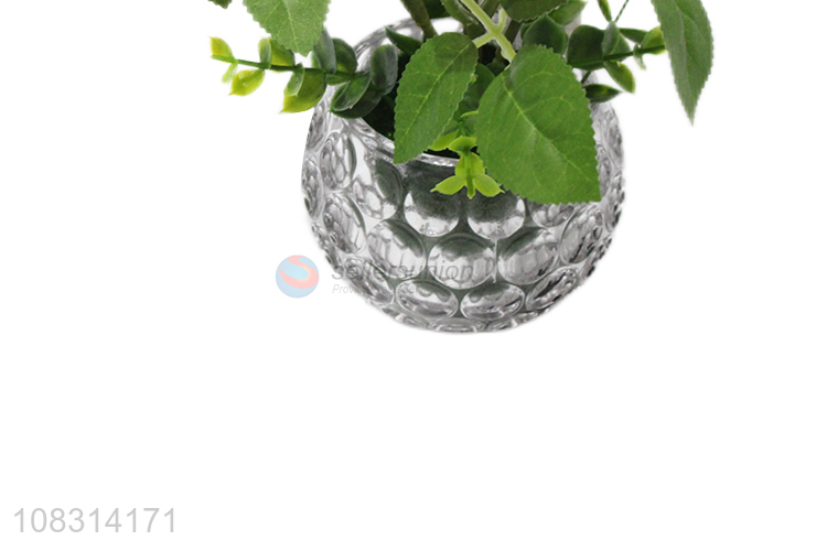 New style natural office decoration artificial flower bonsai potting