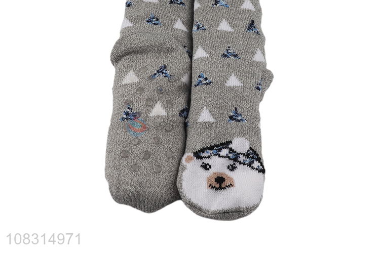 Hot sale cartoon tube socks thicken floor socks for women