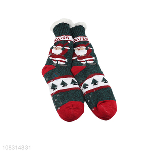 High quality creative Christmas socks cute fleece socks