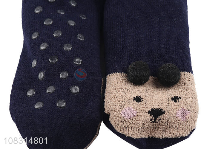 Best selling cute warm floor socks ladies tube socks