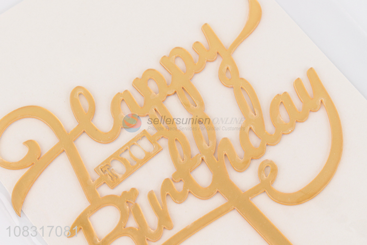 New arrival happy birthday letter birthday cake topper