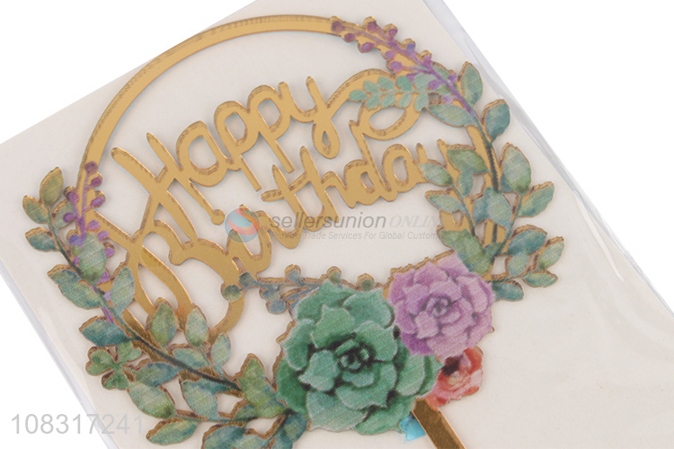 China sourcing happy birthday letter cake topper cake decoration