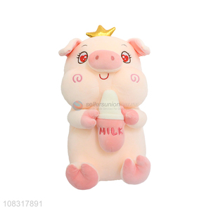 Hot selling lovely plush animal toy plush pig doll toy