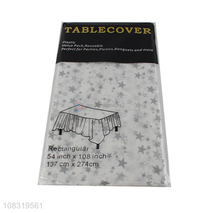 Hot Selling Plastic Tablecloth Fashion Table Cover