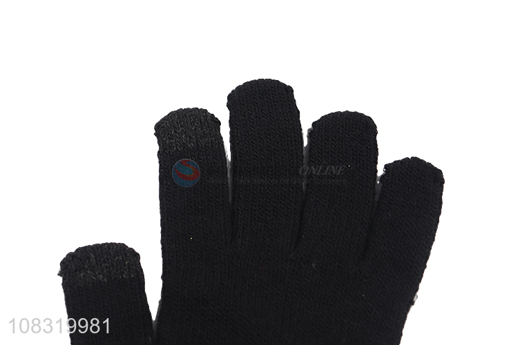 Wholesale men winter gloves touchscreen full finger mittens