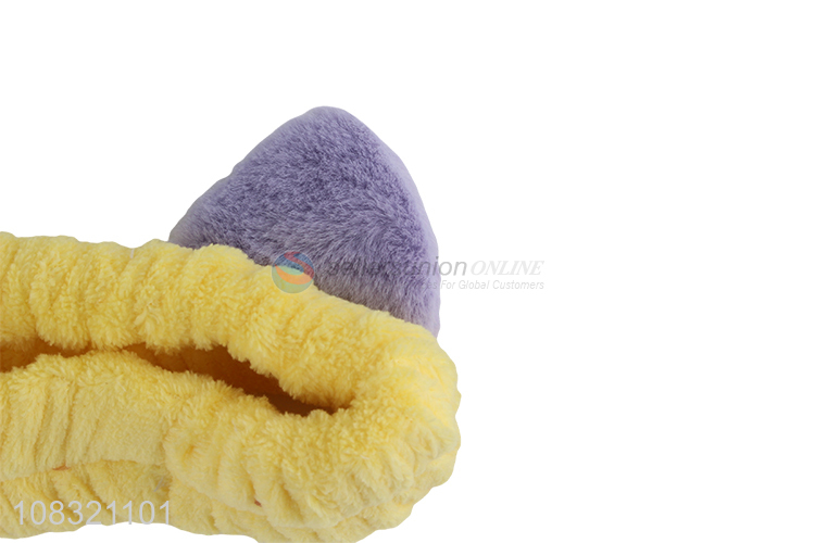 New product plush spa headband fluffy makeup hair band