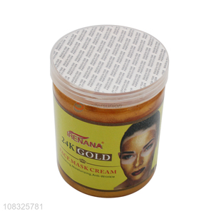 Wholesale price 24k gold face mask cream 350g mud mask