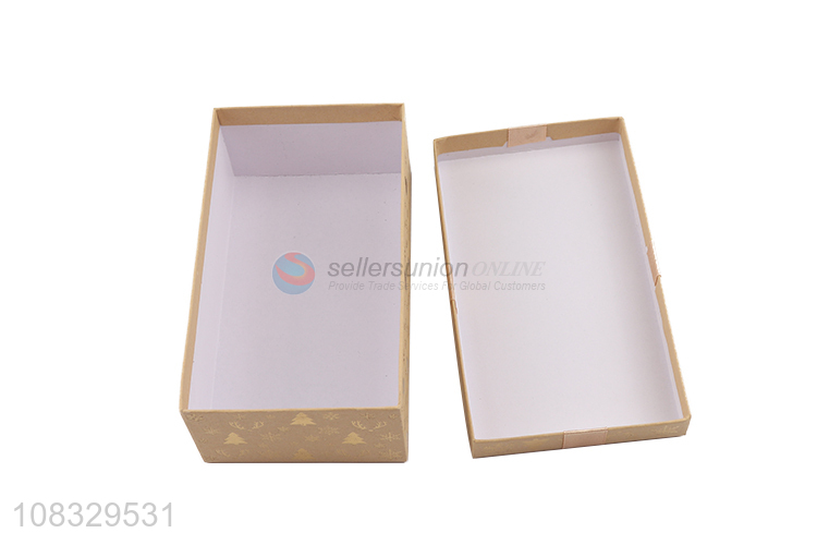 New arrival rectangular Christmas gift box custom present paper box