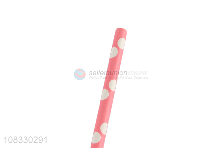 Good price multicolor disposable paper drinking straws