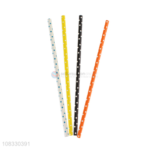 Best selling multicolor disposable juice paper drinking straws