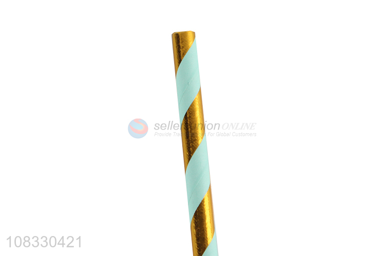 Factory price disposable juice paper drinking straws for sale