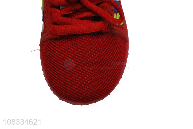 Popular products red children running sports shoes for sale