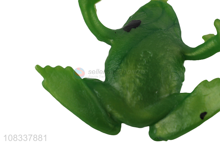 New arrival eco-friendly strechy simulation frog toy party favors