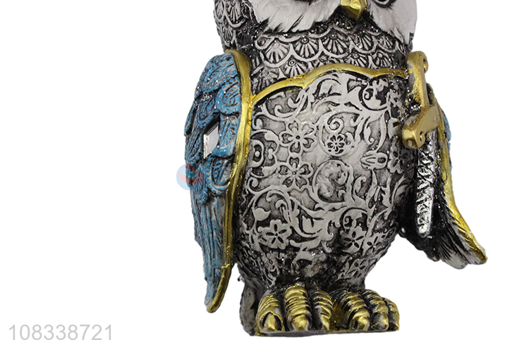Top Quality Resin Owl Figurine Ornament For Home Decoration