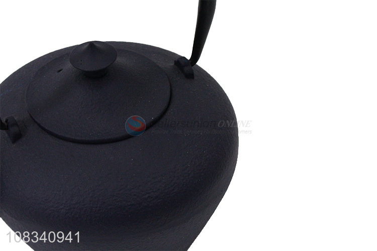 High quality 1.2L rustic cast iron teapot with stainles steel infuser