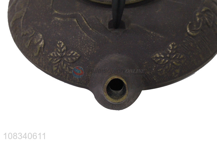 Good price 1.1L cast iron teapot with flower and elephant pattern