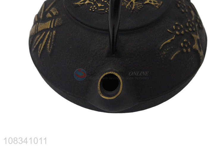 Best selling 0.9L cast iron teapot elegant Chinese style tea kettle