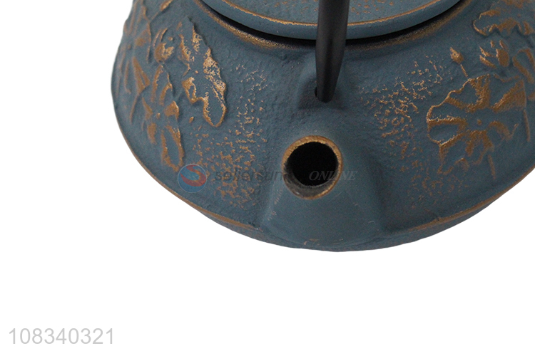 Popular design 0.9L Chinese kungfu tea pot cast iron teapot for tea bags