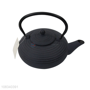 High quality 1.0L enamel cast iron teapot tea kettle with metal filter