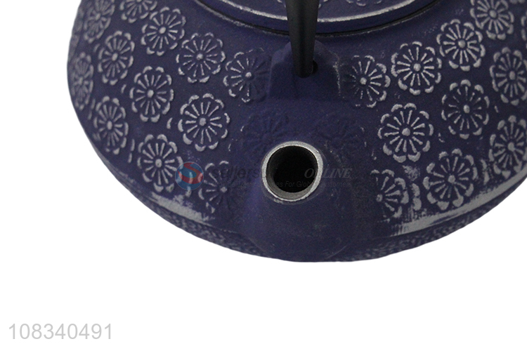 Best selling 0.9L Japanese cast iron teapot with cherry blossom pattern