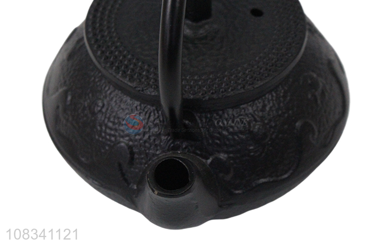 Wholeslae 0.3L Chinese kungfu tea pot cast iron tea kettle all black
