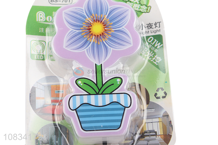 New arrival eco-friendly flower shape night lights for household
