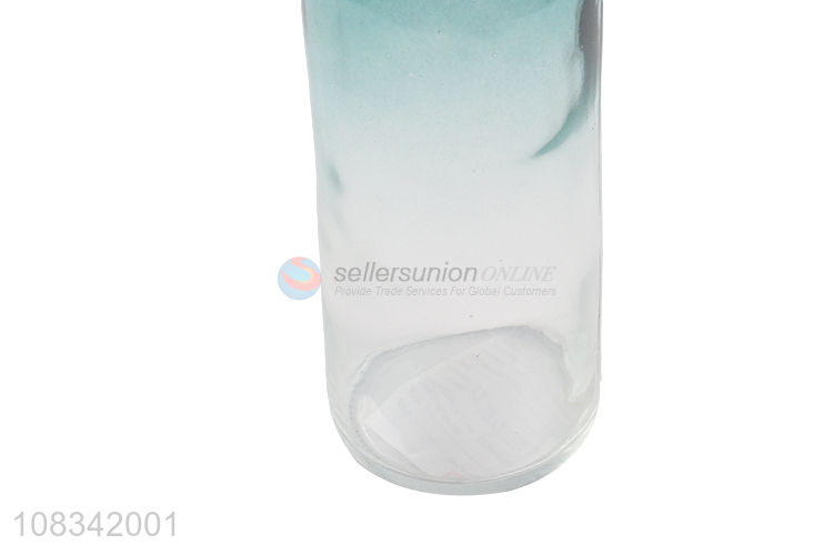 Good quality clear colored glass vase table centerpieces for decor