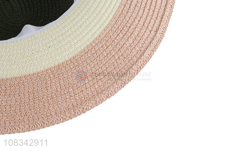 Newest Summer Beach Cap Ladies Straw Hat Sun Hat