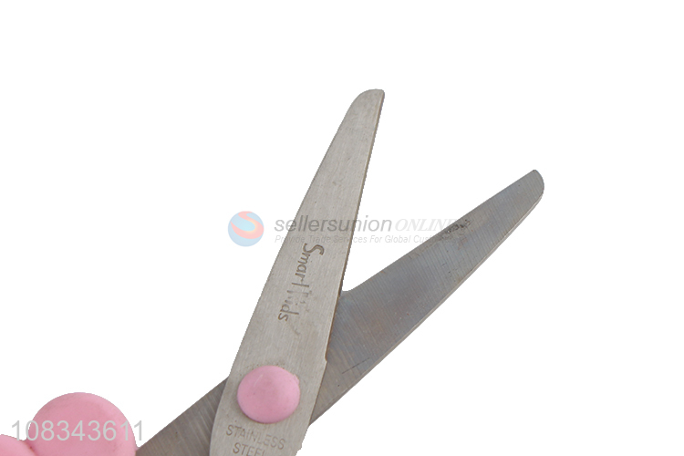 Yiwu factory pink children kids paper scissors for sale