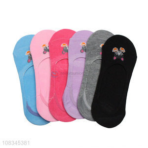 Good quality cartoon boat socks ladies ankle socks for sale