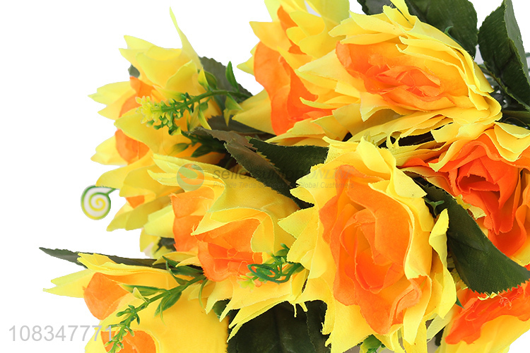 Good Quality Plastic Artificial Flower With Non-Woven Petal