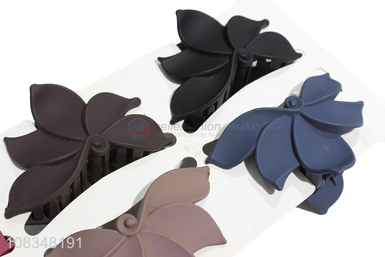 Yiwu market plastic hair jaw clips hair accessories for girls