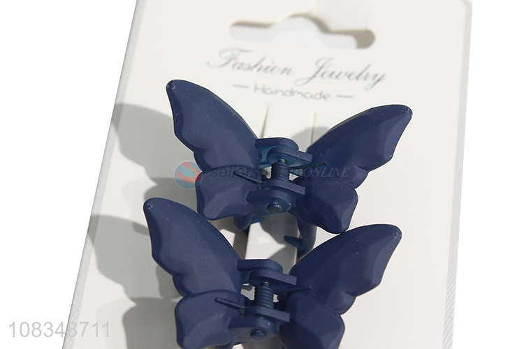 Factory price small hair clips lovely butterfly hair jaw clips