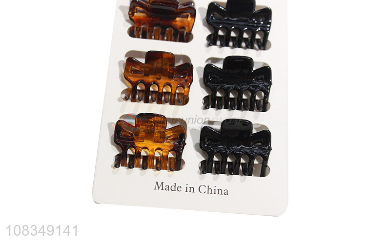 Good price plastic hair claws ladies hairpins wholesale