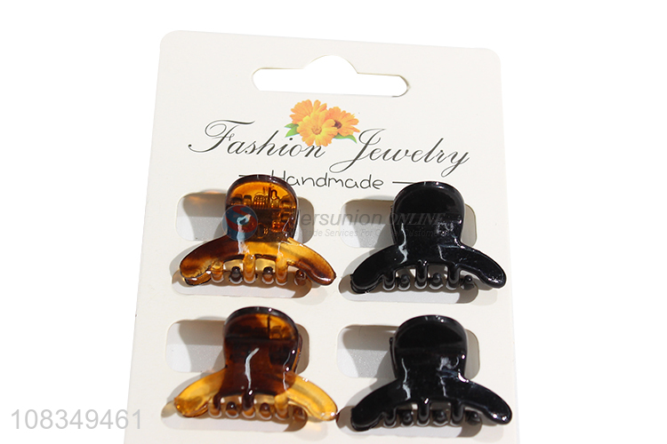 Factory price ladies temperament hair clip plastic hair claw