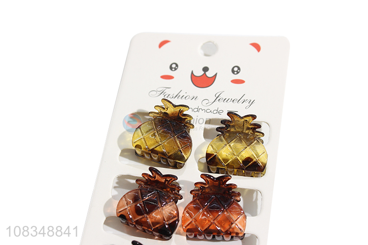 China market creative pineapple hair claws ladies hairpins