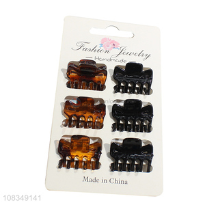 Good price plastic hair claws ladies hairpins wholesale