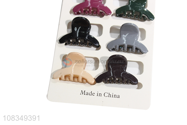 Good quality plastic hairpins simple hair claws for ladies