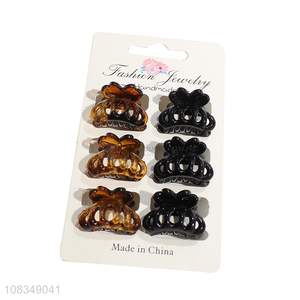 Low price plastic hair claws ladies fashion hairpins wholesale