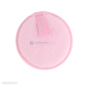 Top selling pink round cosmetic sponge facial cleaning pads