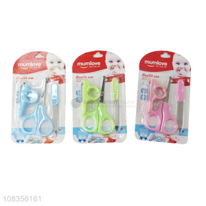 Wholesale baby nail care <em>set</em> nail clipper nail scissors nail file