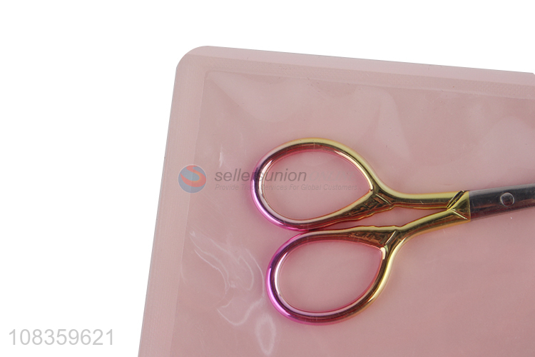 Best quality stainless steel eyebrow scissors professional grooming scissors