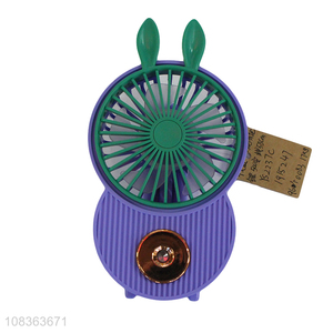 Hot selling rechargeable portable fan water misting handheld fan
