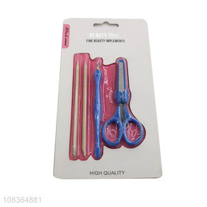 China supplier 4 pieces <em>manicure</em> pedicure <em>set</em> professional nail care tools