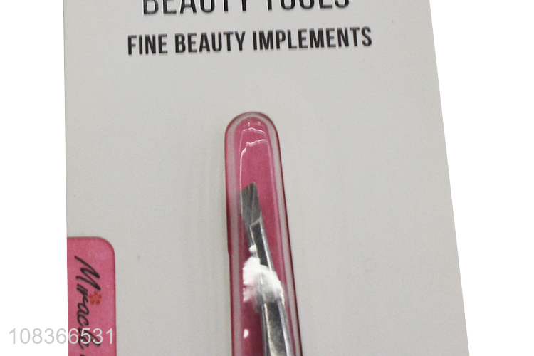 Factory Wholesale Spray Painted Eyebrow Clip Eyebrow Tweezers